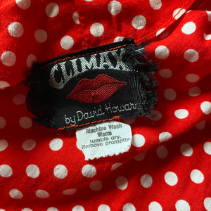1970's Climax cotton halter maxi dress