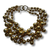 Kenneth Jay Lane 3 strand ball necklace