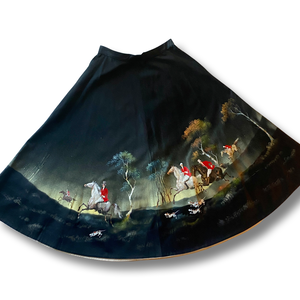 1950's hand painted circle skirt
