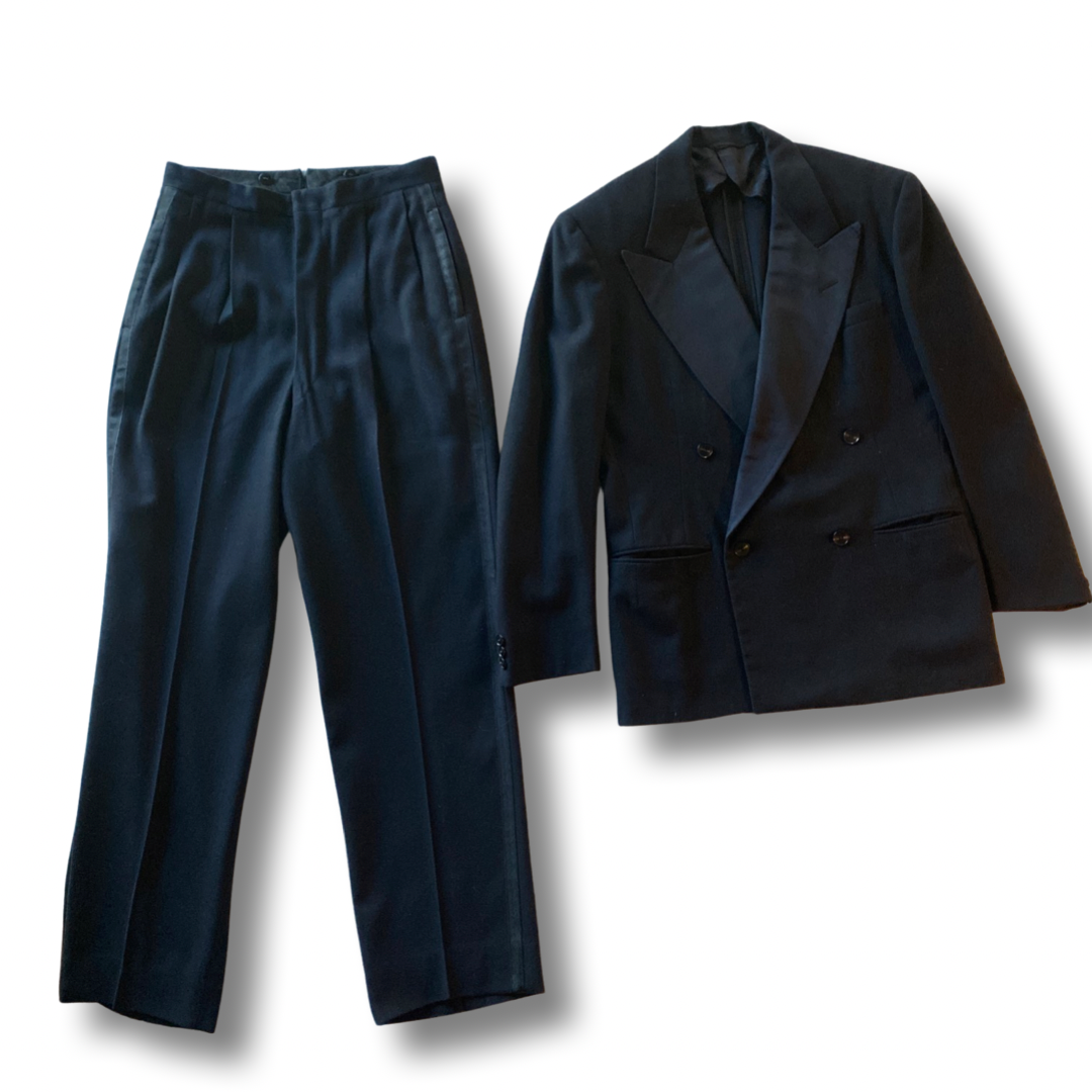 1950's classic double breasted wool tuxedo